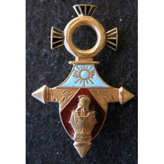 CG AOF DAKAR : insigne du commandement du Génie AOF Dakar de fabrication Drago Paris H. 712 émail