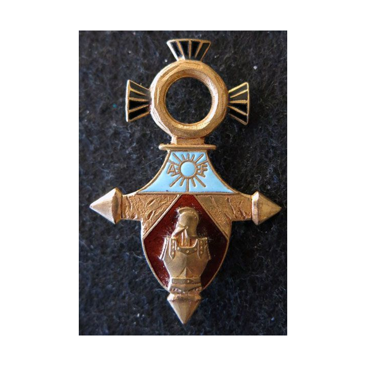 CG AOF DAKAR : insigne du commandement du Génie AOF Dakar de fabrication Drago Paris H. 712 émail