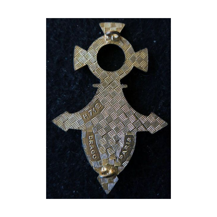 CG AOF DAKAR : insigne du commandement du Génie AOF Dakar de fabrication Drago Paris H. 712 émail