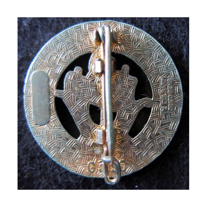 43° RICCA : insigne métallique du 43° régiment d'infanterie et de commandement de corps d'armée Delsart G. 3190