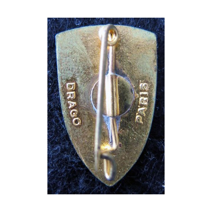 44° RI : Insigne métallique du 44° régiment d'infanterie Orléans fabrication Drago Paris 31 mm