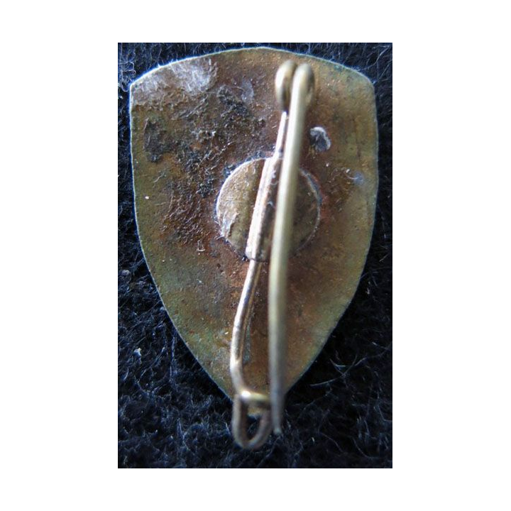 44° RI : Insigne métallique du 44° régiment d'infanterie Orléans dos lisse en émail 29 mm