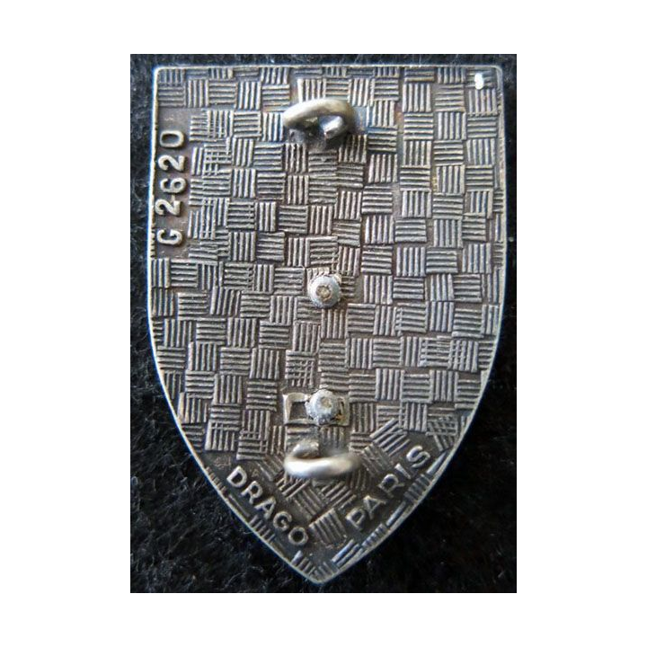 46° RI : Insigne métallique du 46° régiment d'infanterie de fabrication Drago Paris G. 2620 en relief