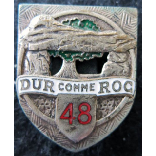 48° RI : 48° régiment infanterie fabrication Drago Paris en émail