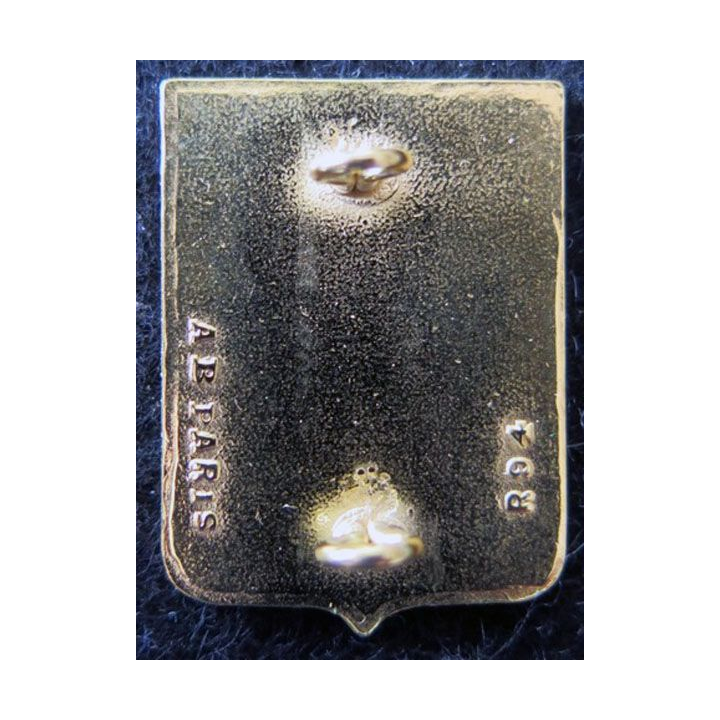 49° RI : insigne métallique du 49° régiment d'infanterie de fabrication Arthus Bertrand R 94 retirage