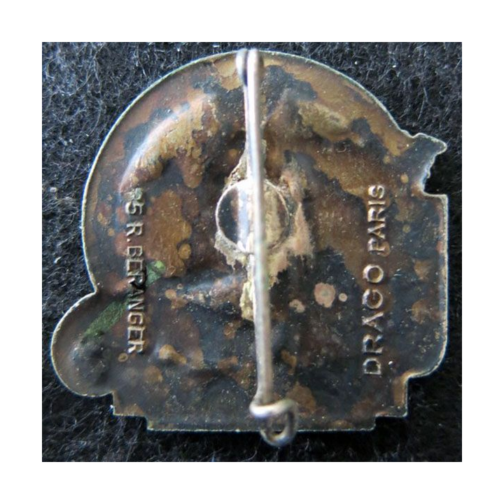 51° RI : insigne métallique du 51° régiment d'infanterie de fabrication Drago Beranger en émail