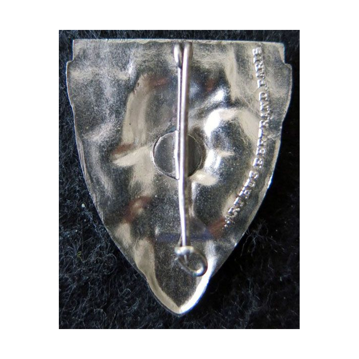 56° RI : insigne du 56° régiment d'infanterie Arthus Bertrand Paris métal argenté