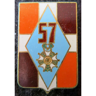 57° RI : insigne 57° régiment d'infanterie Drago Paris G. 2091 en émail