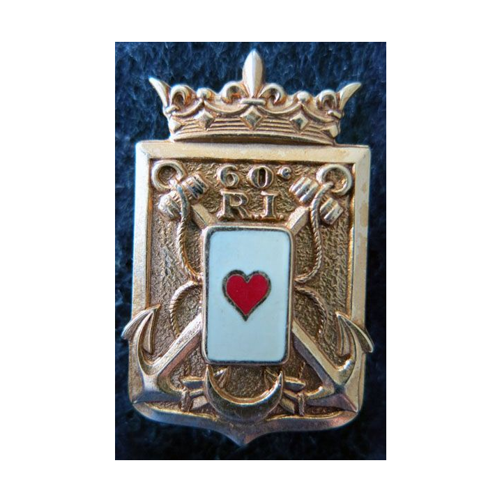 60° RI : 60° régiment d’infanterie de fabrication Drago Paris G. 1369 en émail