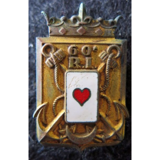 60° RI : 60° régiment d’infanterie de fabrication Arthus Bertrand Paris G. 1369 en émail