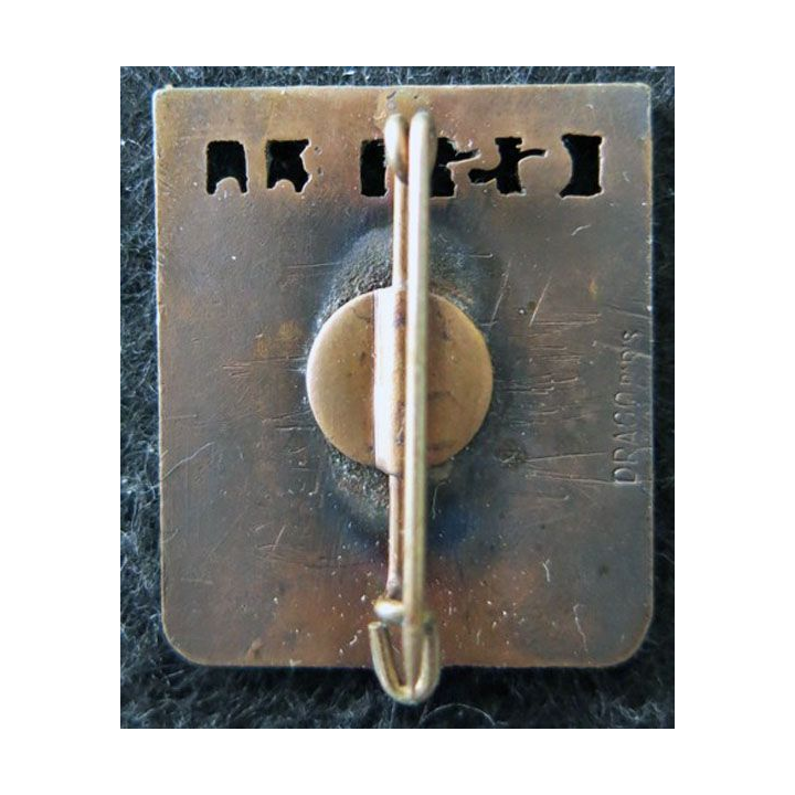 65° RI : insigne métallique du 65° régiment d'infanterie de fabrication Drago Paris en émail ajouré