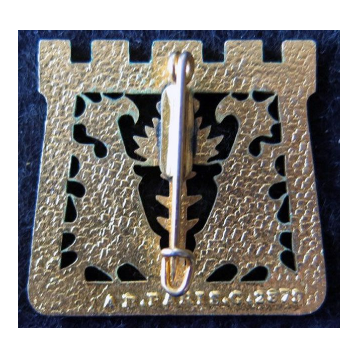 69° RID : Insigne métallique du 69° régiment d'infanterie divisionnaire Arthus Bertrand Paris G. 2879 émail