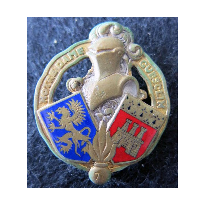 71° RI : 71° régiment d’infanterie de fabrication Drago Paris H. 110 ajouré en émail