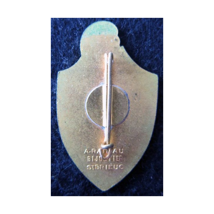 71° RI : 71° régiment d’infanterie de fabrication A. Rateau Bijoutier en émail doré