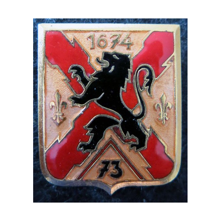 73° RID : 73° régiment d'infanterie divisionnaire de fabrication Arthus Bertrand Paris émail