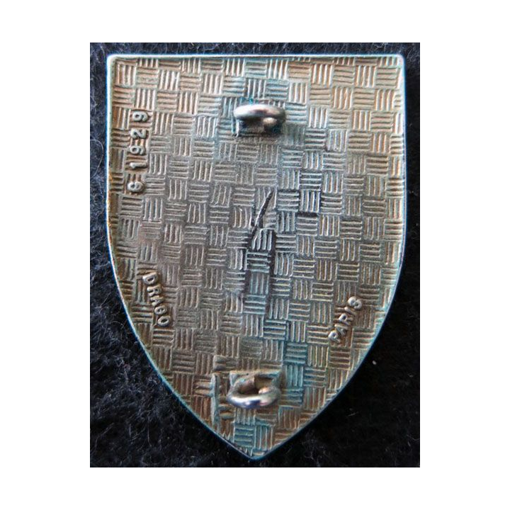 76° RI : Insigne métallique du 76° régiment d'infanterie de fabrication Drago Paris G. 1929  LH relief