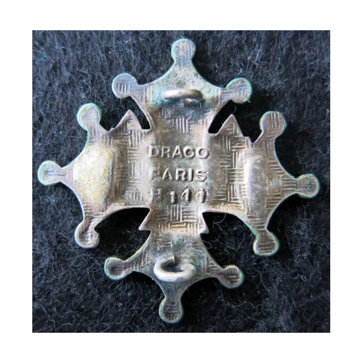 81° RI : Insigne métallique du 81° régiment d'infanterie de fabrication Drago Paris H. 111
