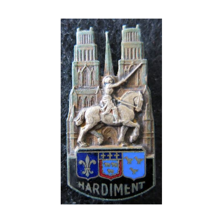 85° RI : Insigne métallique du 85° régiment d'infanterie Drago Beranger Déposé en émail marquage en bas