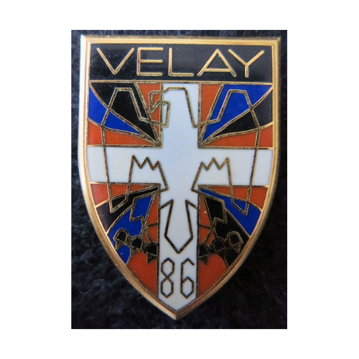 86° RI : Insigne métallique du 86° régiment d'infanterie subdivisionnaire Balme Saumur G. 1966 Prestige