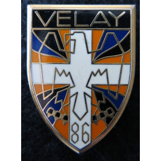 86° RI : Insigne métallique du 86° régiment d'infanterie subdivisionnaire Arthus Bertrand G. 1966