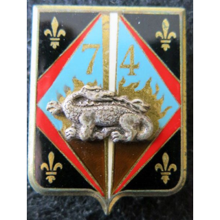 74° RI : 74° régiment d'infanterie de fabrication Drago Paris en émail