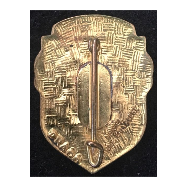 90° RI : insigne métallique du 90° régiment d'infanterie de fabrication Drago Noisiel