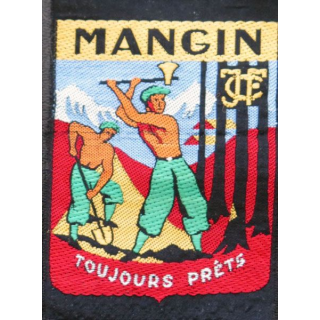 CJF 27 chantiers jeunesse N° 27 Mangin toujours prêts fond noir tissé