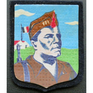 insigne cartonné de maquis FFI sur feutrine 