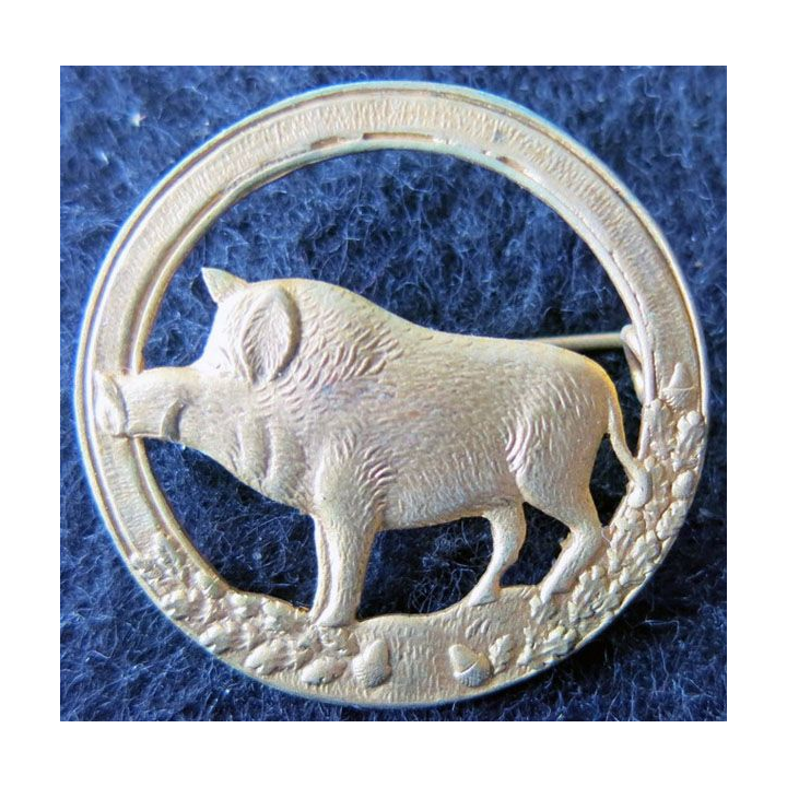 91° RI : 91° régiment d'infanterie sans fabricant 33 mm tout métal doré