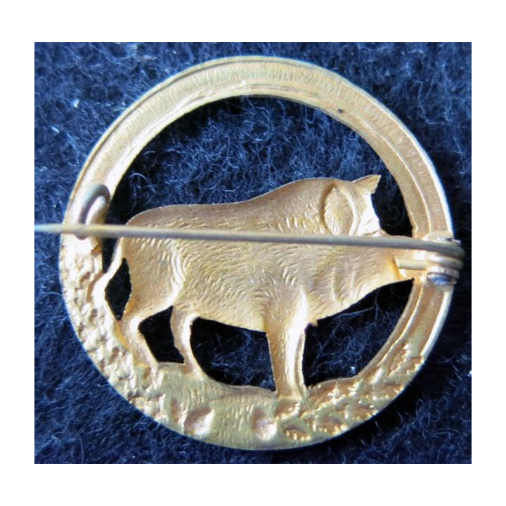 91° RI : 91° régiment d'infanterie sans fabricant 33 mm tout métal doré