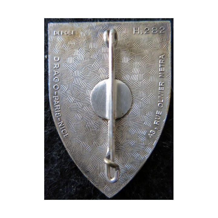 93° RI : 93° régiment d'infanterie de fabrication Drago OM Paris en émail