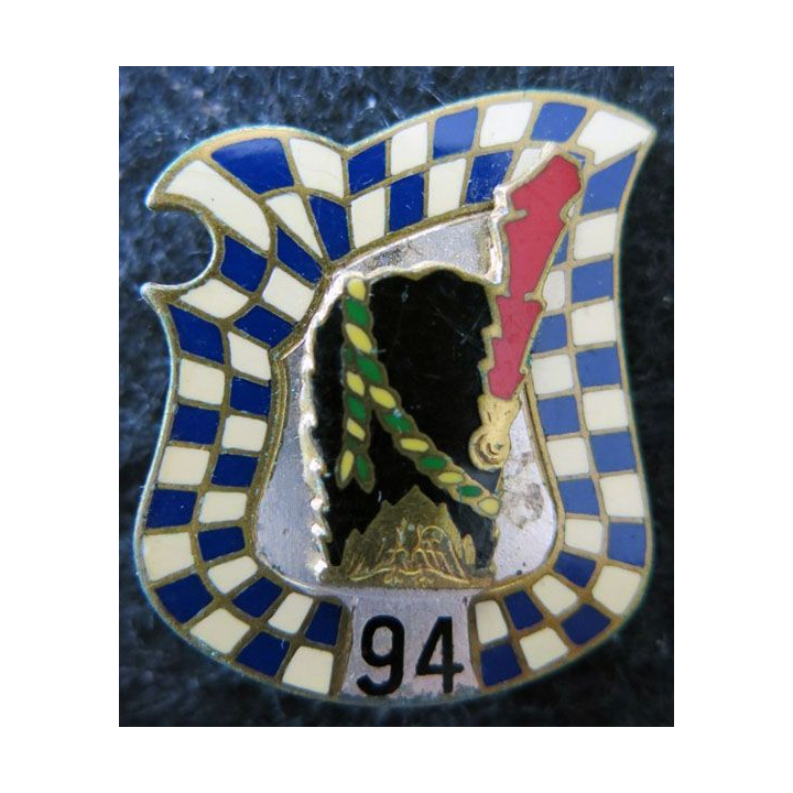 94° RI : 94° régiment d'infanterie de fabrication Drago Paris G. 1635 dos guilloché