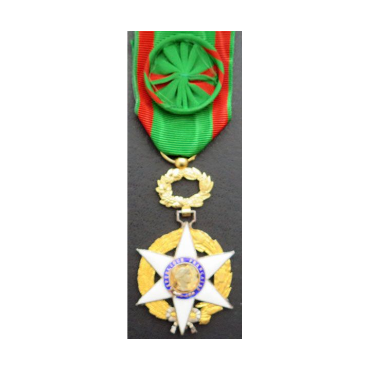 FRANCE : médaille Officier du mérite agricole 1883 en vermeil