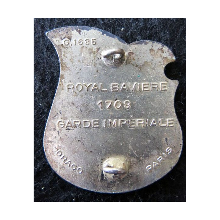94° RI : 94° régiment d'infanterie Drago Paris G. 1635 grand bouclier  devise au dos en émail