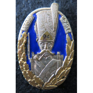 94° RI : 94° régiment d'infanterie 2° type Drago Paris G. 1301 en émail bonnet fin argenté