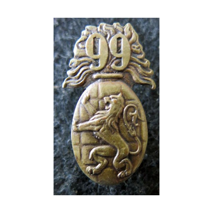 99° RI : 99° régiment infanterie Alpine de fabrication Augis Lyon bronze