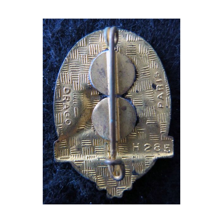 99° RIA : 99° régiment d’infanterie alpine de fabrication Drago Paris H. 285 en émail 38 mm