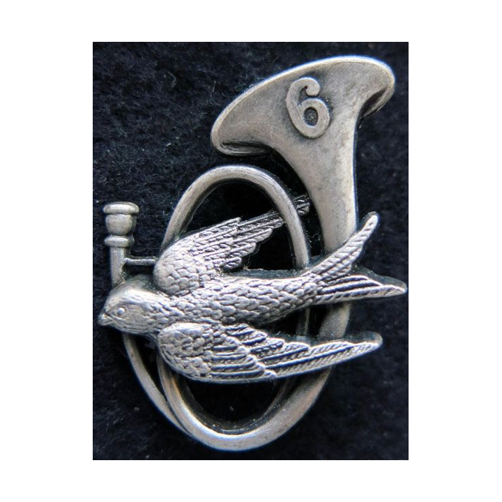 6° BCA : insigne métallique du 6° bataillon de chasseurs alpins de fabrication Drago Noisiel