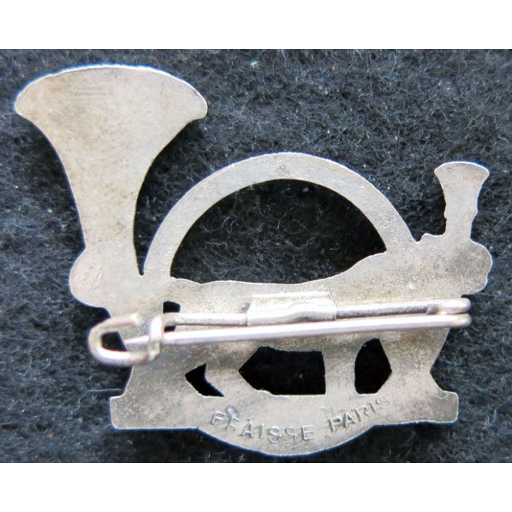 27° BCA : insigne métallique du 27° bataillon de chasseurs alpins de fabrication Fraisse Paris