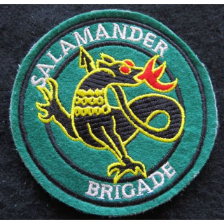 SALAMANDER BRIGADE : Insigne tissu de la Salamander Brigade 83 mm