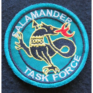 SALAMANDER TASK FORCE : Insigne tissu de la Salamander Task Force 78 mm