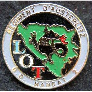8° RA  : Insigne LOT du 8° RA  2° mandat DMNSE Salamandre Bosnie 1997 local