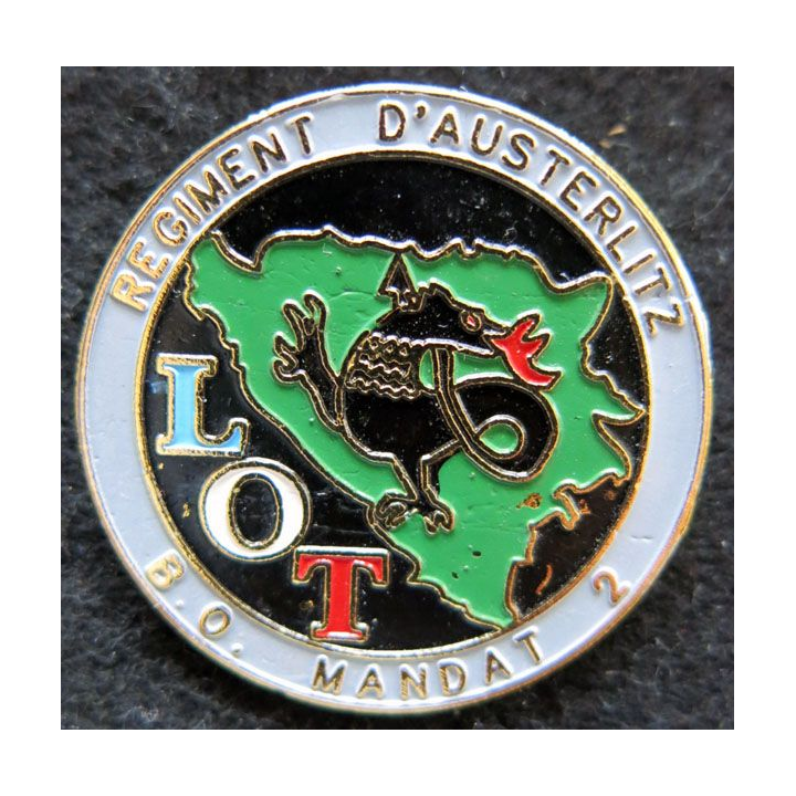 8° RA  : Insigne LOT du 8° RA  2° mandat DMNSE Salamandre Bosnie 1997 local