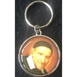 PORTE CLES : porte clés de la fondation Saint Vincent de Paul diamètre 40 mm