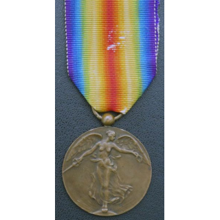 BELGIQUE médaille interalliée de la Grande Guerre 1914-1918 en bronze