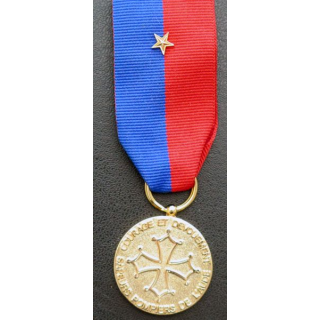 FRANCE : médaille des sapeurs pompiers de l'Aude avec citation