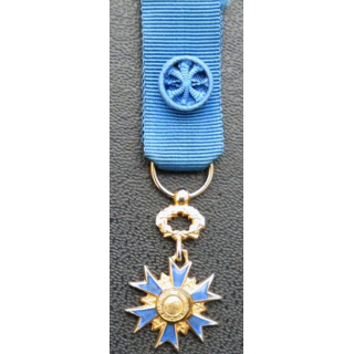 médaille miniature d'officier de l'Ordre National du Mérite en bronze doré