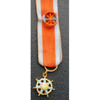 Médaille miniature d'officier de l'Ordre du Mérite Social 