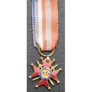 France : médaille miniature de l'amitié franco britannique
