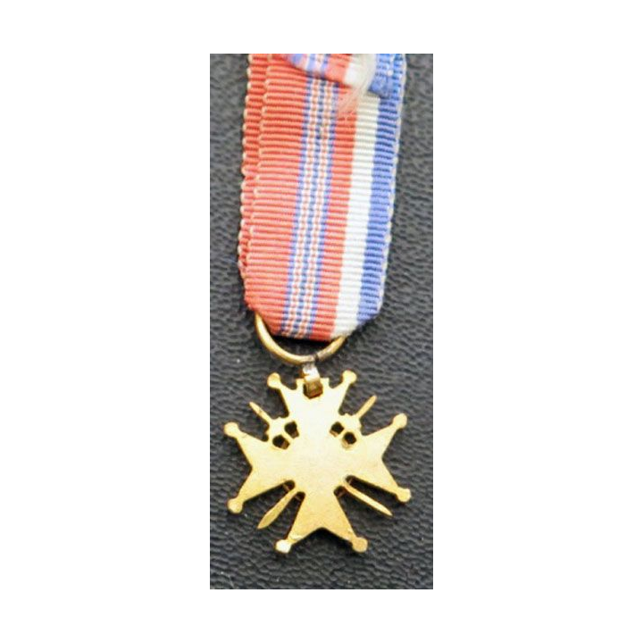 France : médaille miniature de l'amitié franco britannique